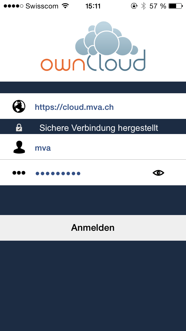 MvA ownCloud mit iPhone App verbinden - MvA Internet Services