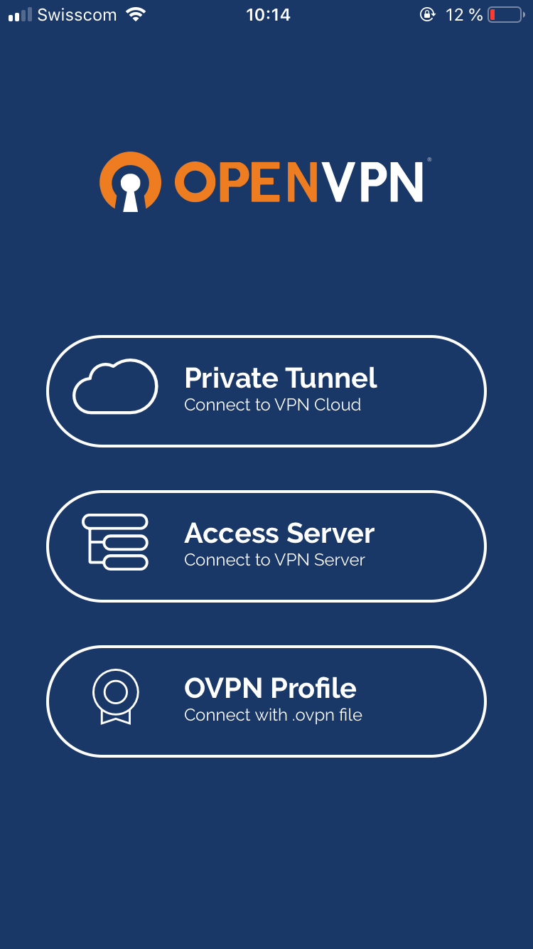 OpenVPN Connect mit iOS - MvA Internet Services